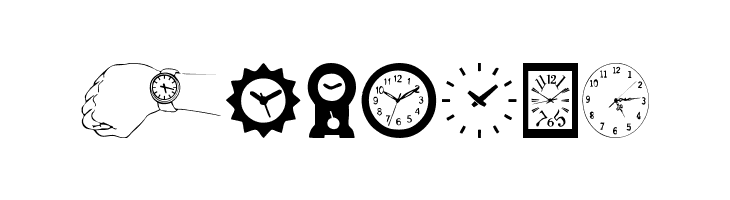 watches  Free Fonts Download