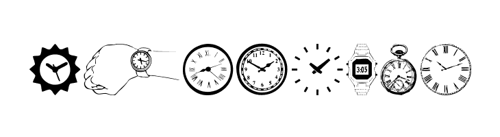 watches  Free Fonts Download