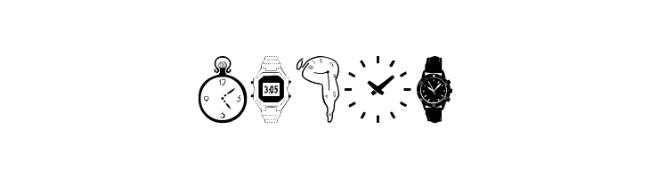 watches  Free Fonts Download