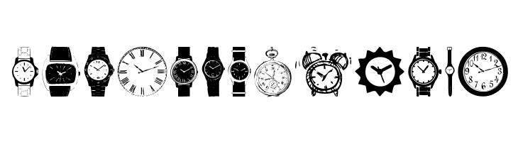 watches  Free Fonts Download