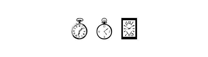 watches  Free Fonts Download