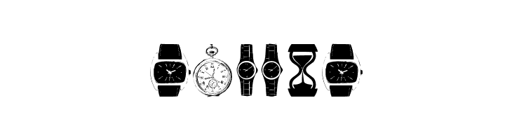 watches  Free Fonts Download