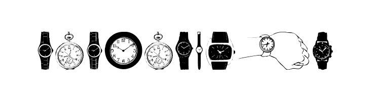 watches  Free Fonts Download