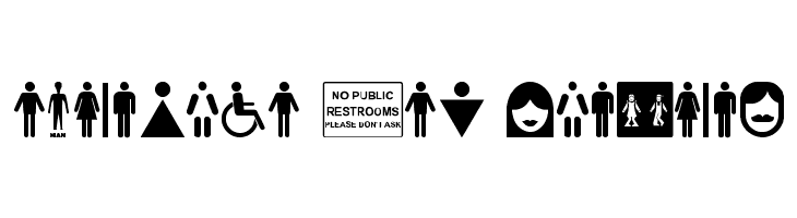 Restroom  Free Fonts Download