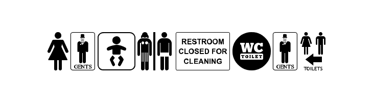Restroom  Free Fonts Download