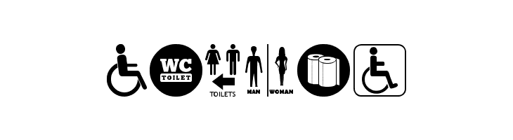 Restroom  Free Fonts Download