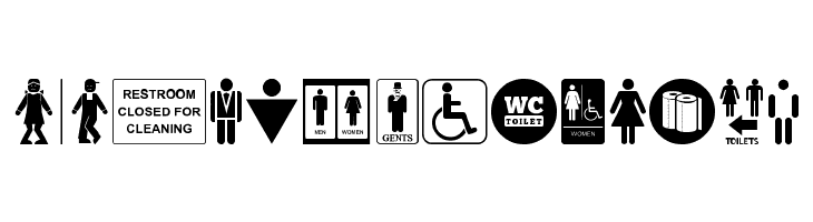 Restroom  Free Fonts Download