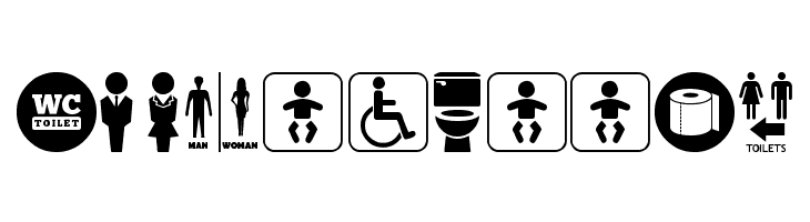 Restroom  Free Fonts Download