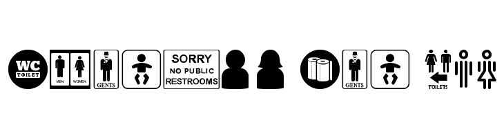 Restroom  Free Fonts Download