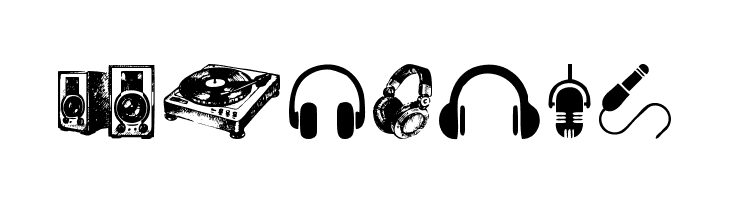 DJ Icons  Free Fonts Download