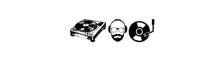 DJ Icons  Free Fonts Download
