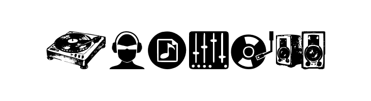DJ Icons  Free Fonts Download