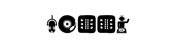 DJ Icons  Free Fonts Download