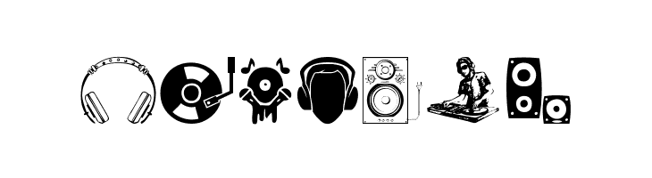 DJ Icons  Free Fonts Download