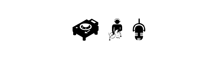 DJ Icons  Free Fonts Download