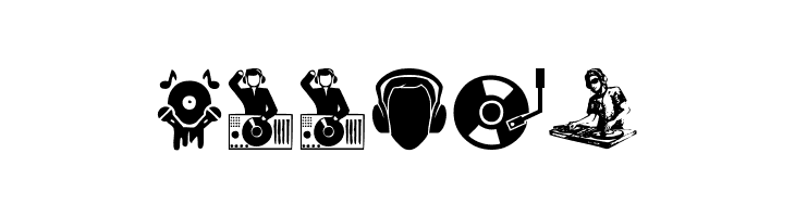 DJ Icons  Free Fonts Download