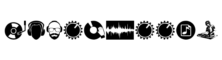 DJ Icons  Free Fonts Download
