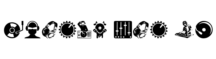 DJ Icons  Free Fonts Download