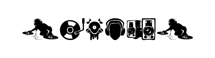 DJ Icons  Free Fonts Download