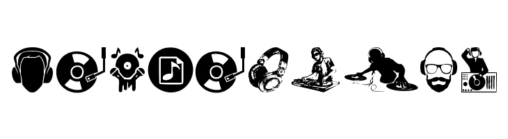 DJ Icons  Free Fonts Download