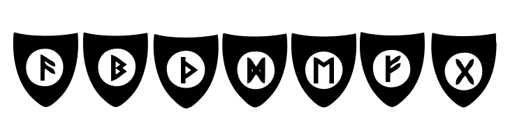 Viking Runes Shields  Free Fonts Download