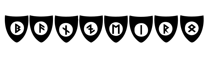 Viking Runes Shields  Free Fonts Download