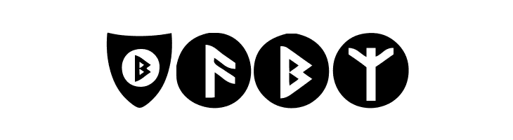Viking Runes Shields  Free Fonts Download