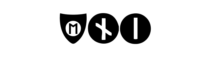 Viking Runes Shields  Free Fonts Download