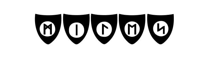 Viking Runes Shields  Free Fonts Download