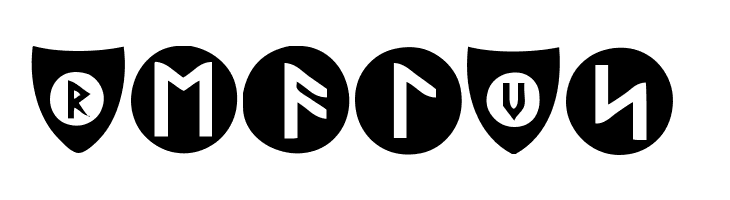 Viking Runes Shields  Free Fonts Download