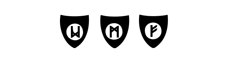Viking Runes Shields  Free Fonts Download