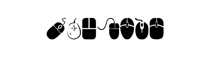 computer mouse  Free Fonts Download