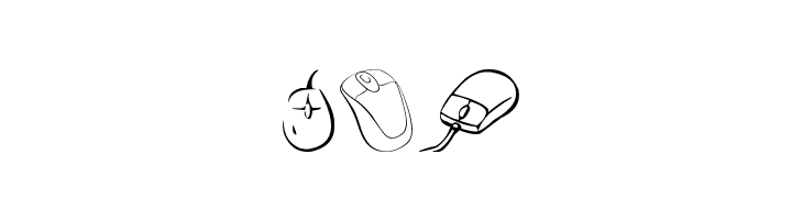 computer mouse  Free Fonts Download