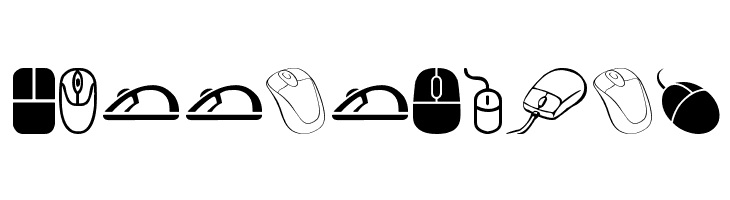 computer mouse  Free Fonts Download