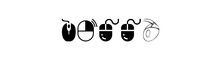 computer mouse  Free Fonts Download