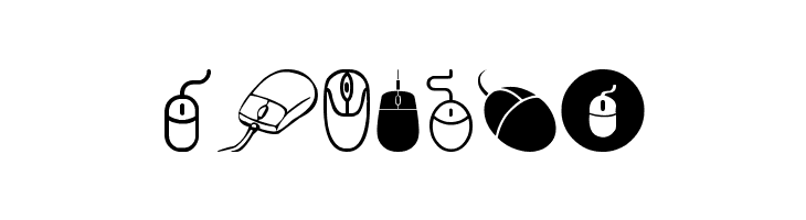 computer mouse  Free Fonts Download