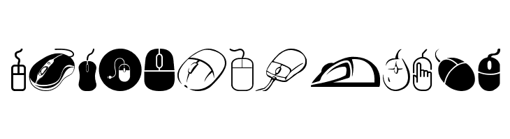 computer mouse  Free Fonts Download