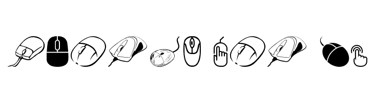computer mouse  Free Fonts Download