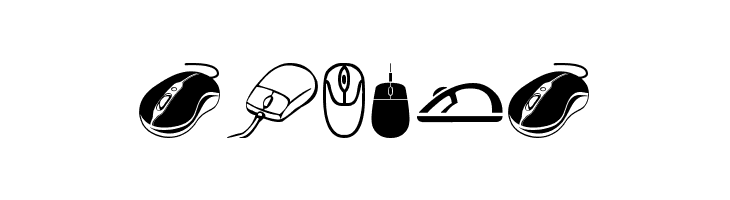 computer mouse  Free Fonts Download