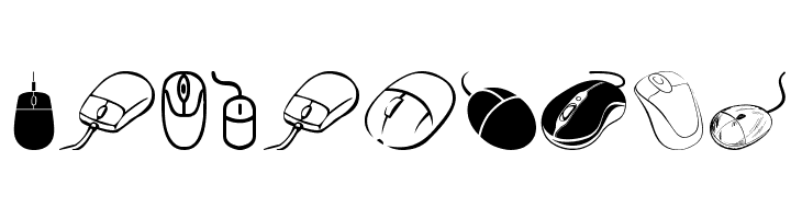 computer mouse  Free Fonts Download