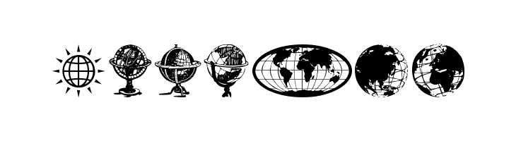 Globe Icons  Free Fonts Download