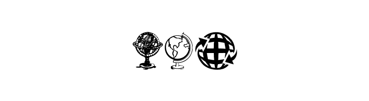 Globe Icons  Free Fonts Download