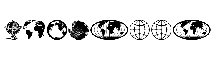 Globe Icons  Free Fonts Download