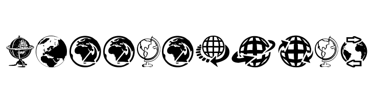 Globe Icons  Free Fonts Download