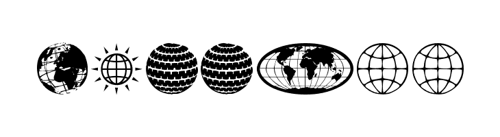 Globe Icons  Free Fonts Download