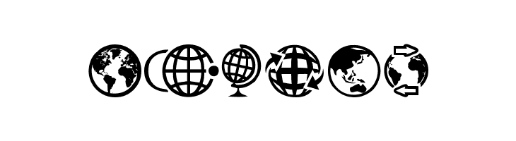 Globe Icons  Free Fonts Download