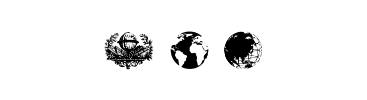 Globe Icons  Free Fonts Download