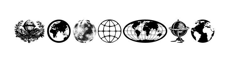 Globe Icons  Free Fonts Download