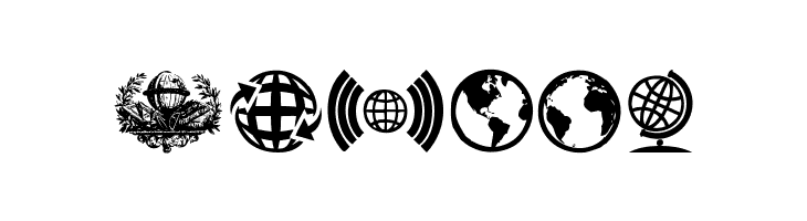 Globe Icons  Free Fonts Download