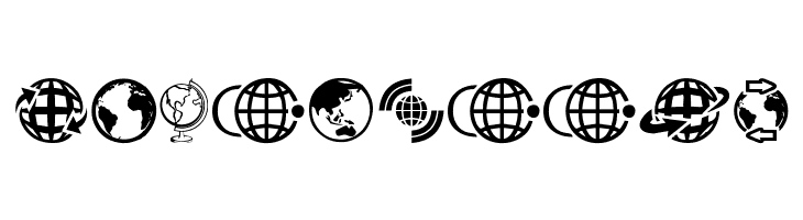Globe Icons  Free Fonts Download